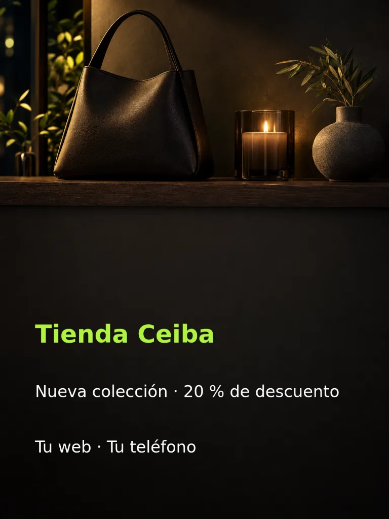 نشرة دعائية للمتجر